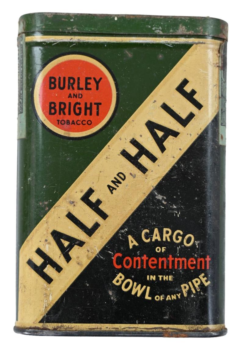US WW2 Period Half & Half Tabacco Tin Can