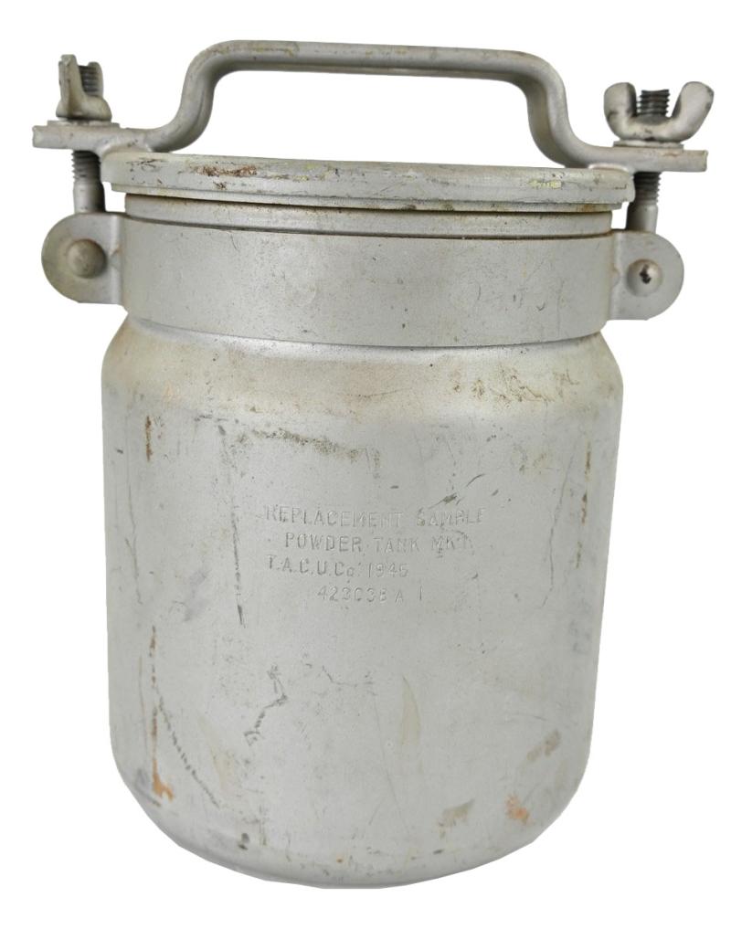 US WW2 Navy Gun Powder Sample Tank