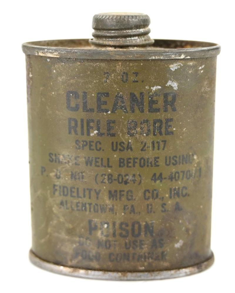 US WW2 Rifle Cleaner Tin Can