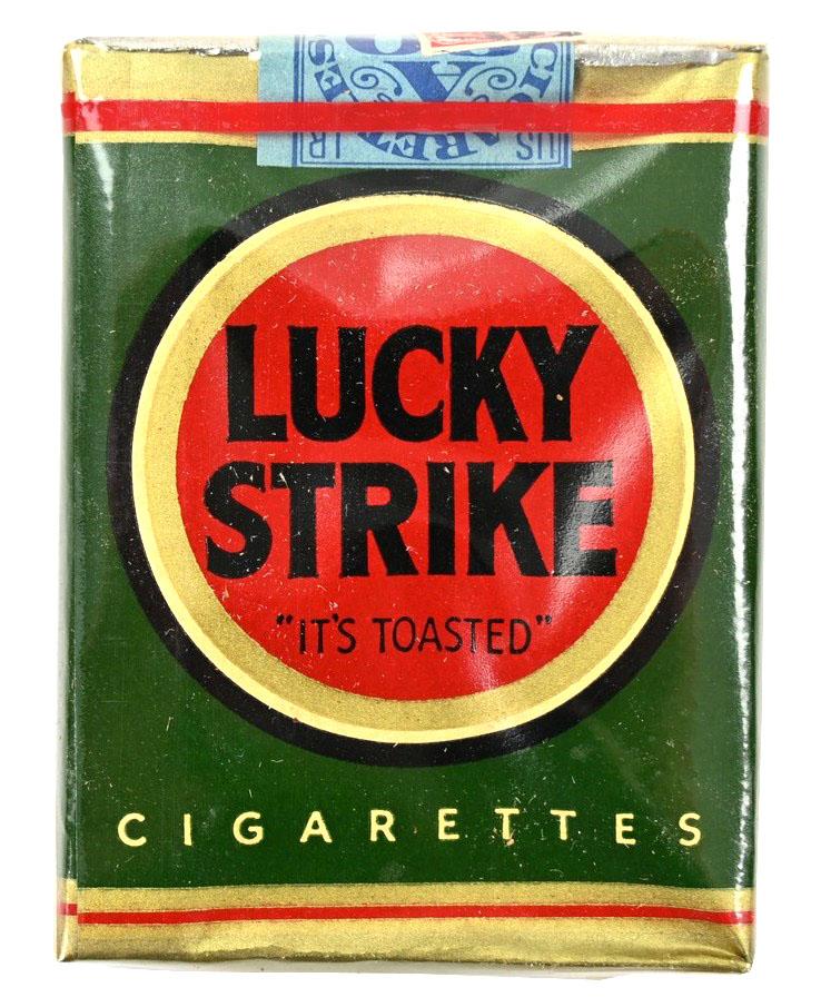 US WW2 Package of Lucky Strike Cigarets