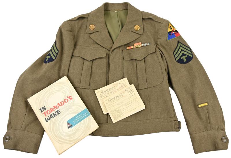 US WW2 8th Armored Division Service Jacket Set