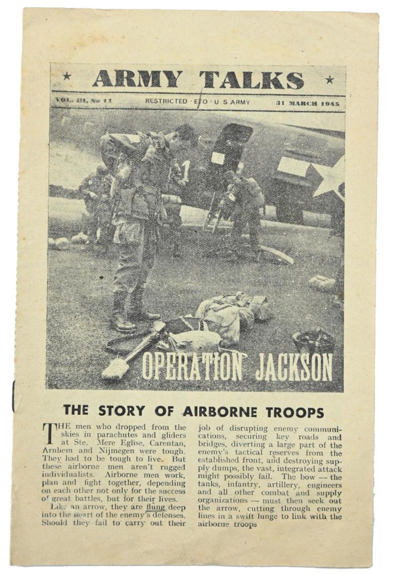 US WW2 Army Talk March 31, 1945