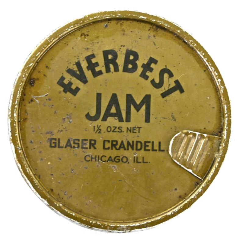 US WW2 Ration Tin Can of Everbest Jam