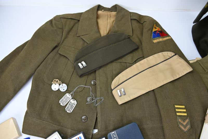 US WW2 Grouping of Captain Donald H. Wilkins, Divisional Dental Sorgeon 2nd Armored Division