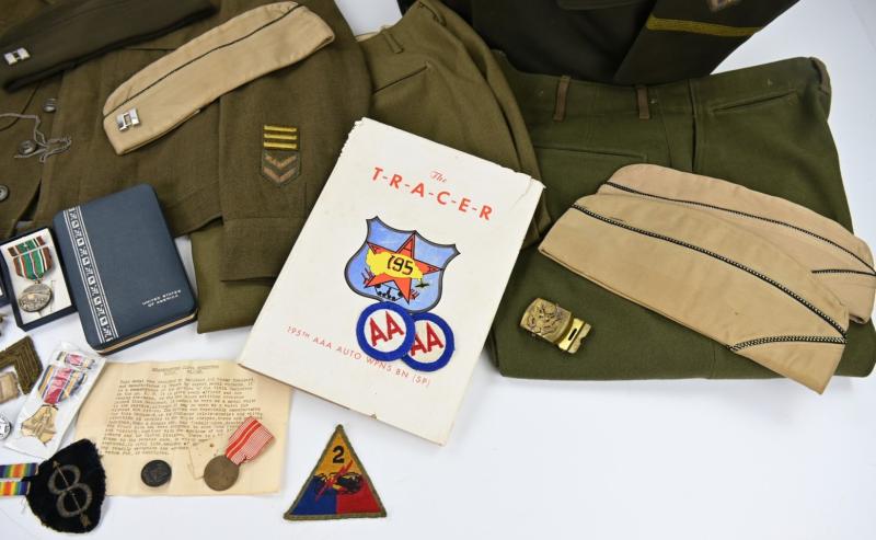 US WW2 Grouping of Captain Donald H. Wilkins, Divisional Dental Sorgeon 2nd Armored Division