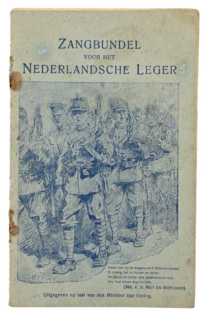 Dutch pre-WW2 Songbook 'Zangbundel voor het Nederlandsche Leger'