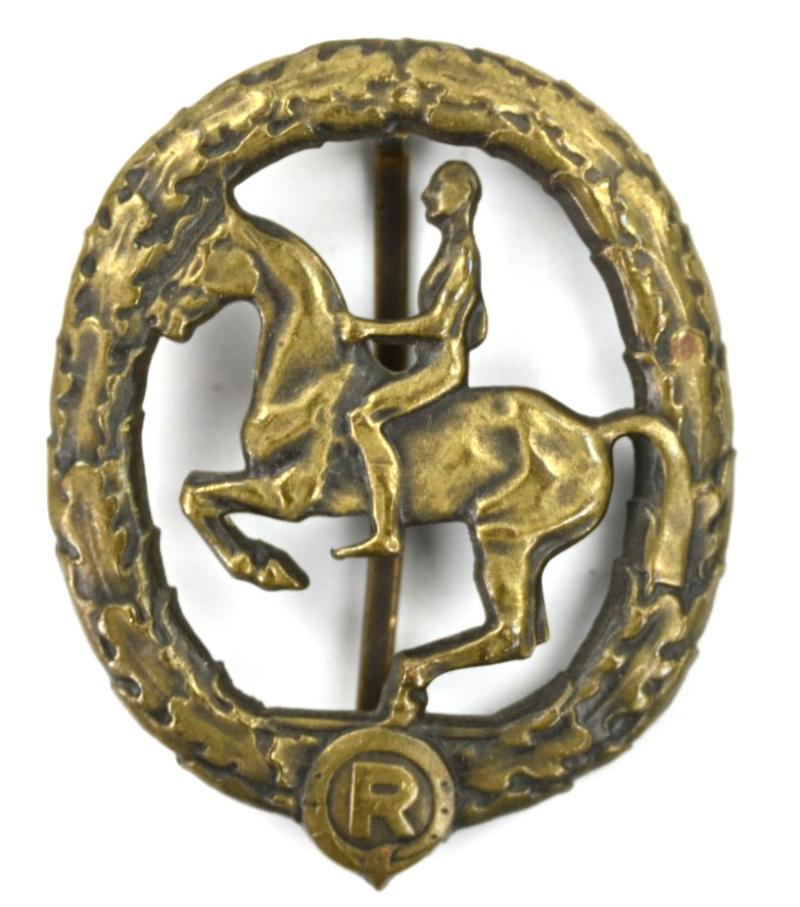 German WH Reiterabzeichen in Bronze