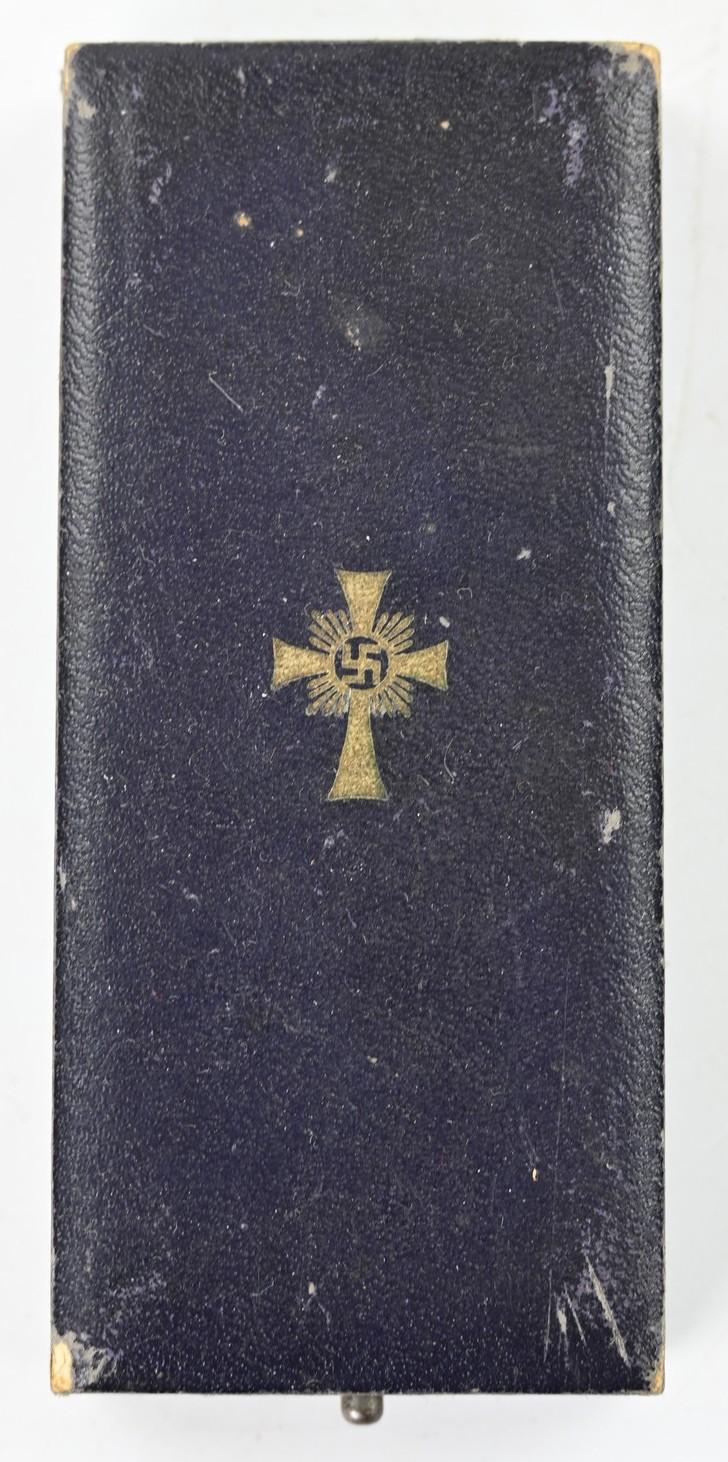 German Mother Cross in Gold with Case