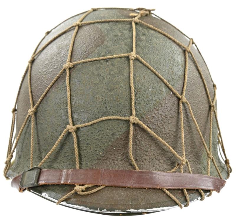 US WW2 M1 Camouflaged Combat Helmet