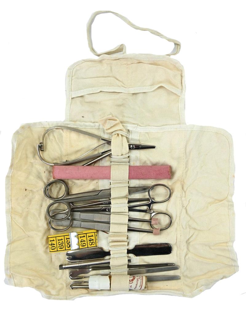 German Third Reich Medical Doctor Set in Pouch