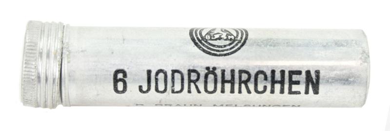 German Third Reich Medical Iodine Tube