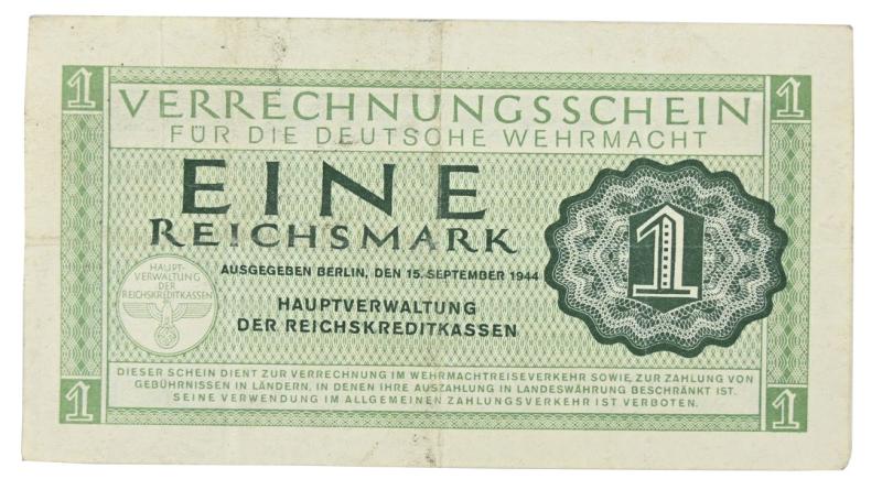 German Wehrmacht Banknote 1RM