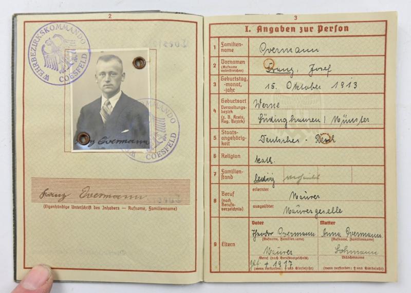 German WH KIA Grouping 'Franz Overmann'