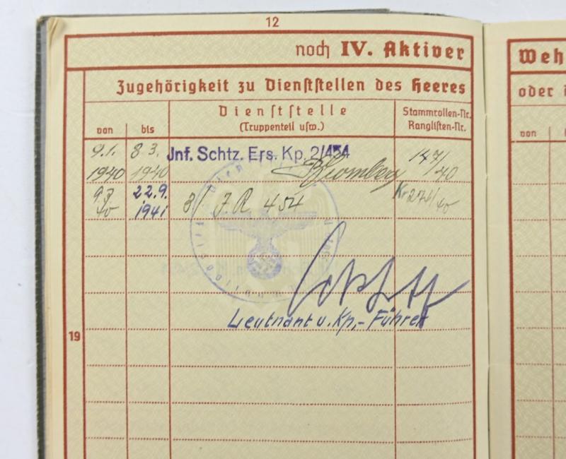 German WH KIA Grouping 'Franz Overmann'
