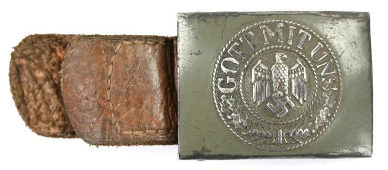 German WH Beltbuckle with Tab 'J.Dicke' 1941