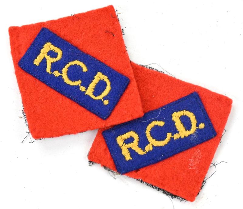 Canadian WW2 Royal Canadian Dragoons Formation Patch Set