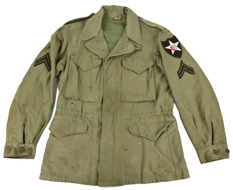 US WW2 2nd Infantry Division M-1943 M43 Combat Jacket
