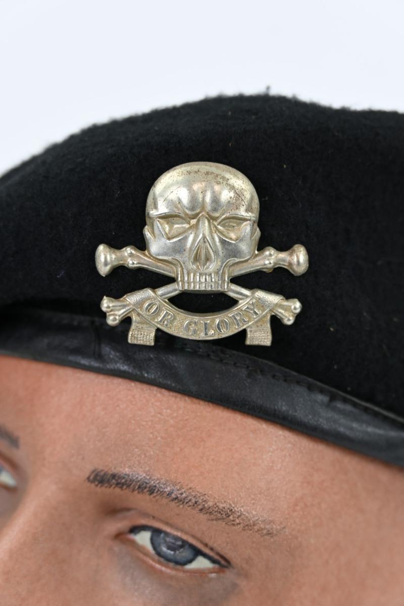 British WW2 17th Lancers Tank Regiment Beret 1944