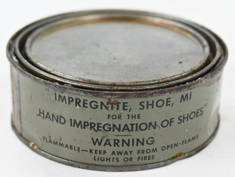 US WW2 Shoe Impregnite Tin Can