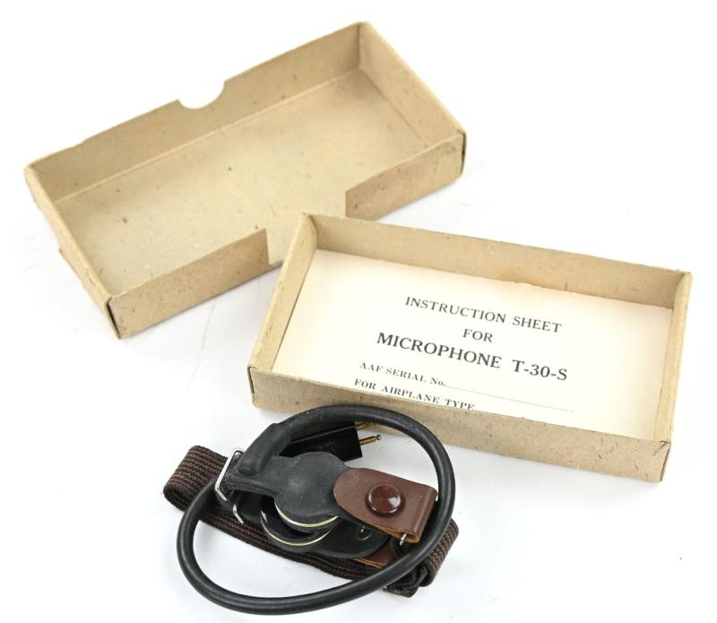 US WW2 Army T-30-S Throat Microphone in package
