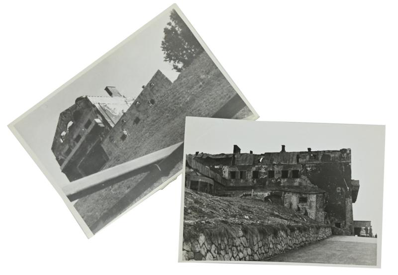 US WW2 Picture of the destroyed Adolf Hitler Berghof