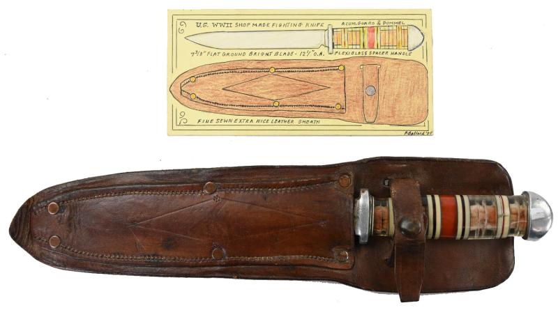 US WW2 Shop Made Fighting Knife