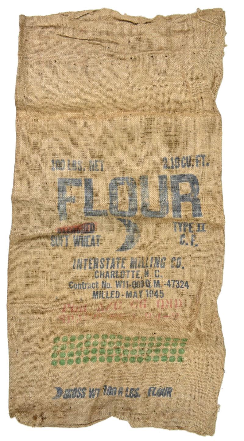 US WW2 Flour (Food) Distribution Bag