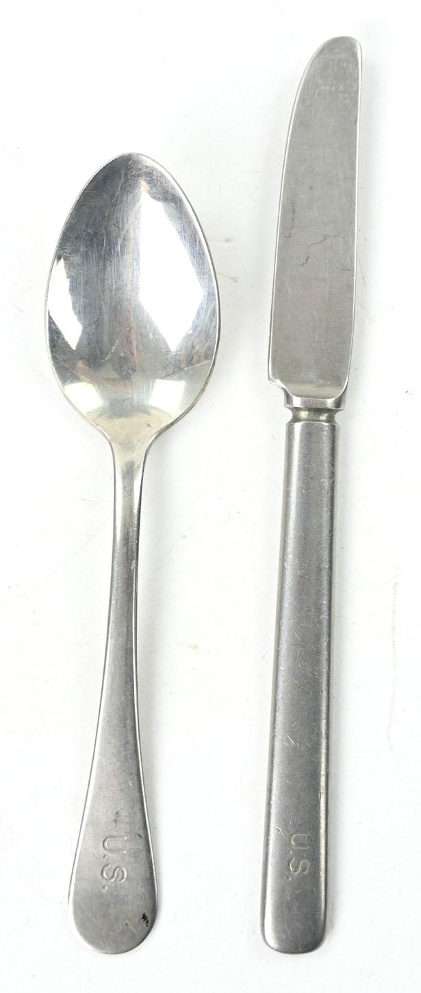 US WW2 Cutlery Set Knife and Spoon