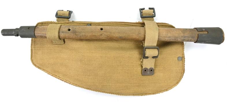 British WW2 Entrenching Tool in Pouch 1944