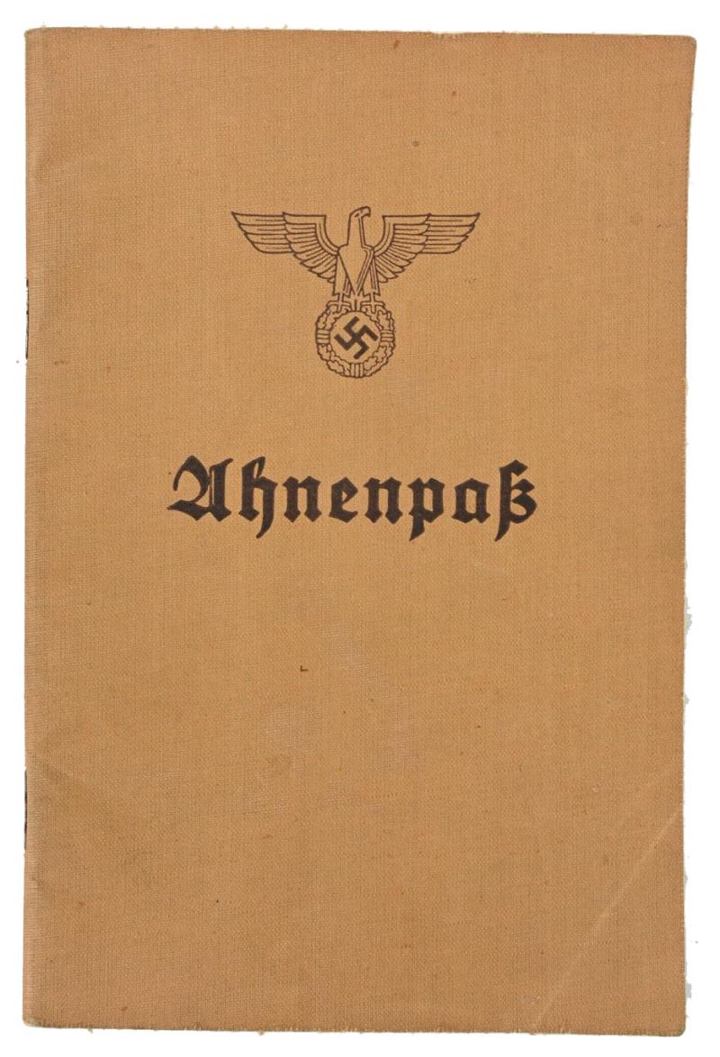 German Third Reich 'Ahnenpass' Ancestral Passport