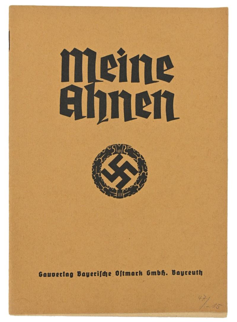 German Third Reich 'Mein Ahnen' Ancestral Passport