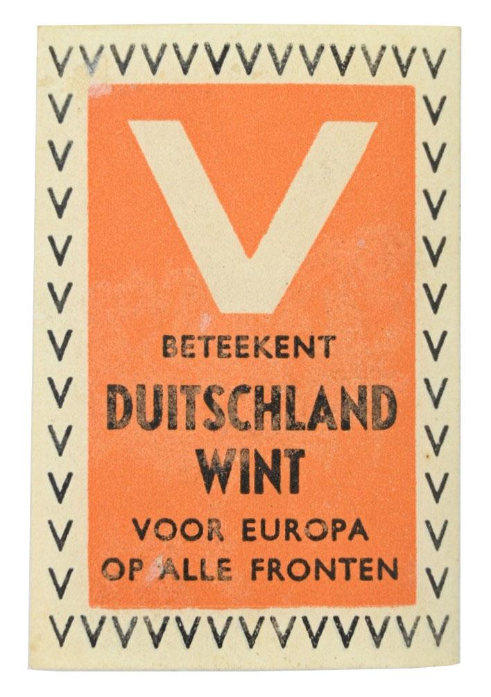German Collaboration Stamp 'Deutschland wint voor Europa op alle fronten''