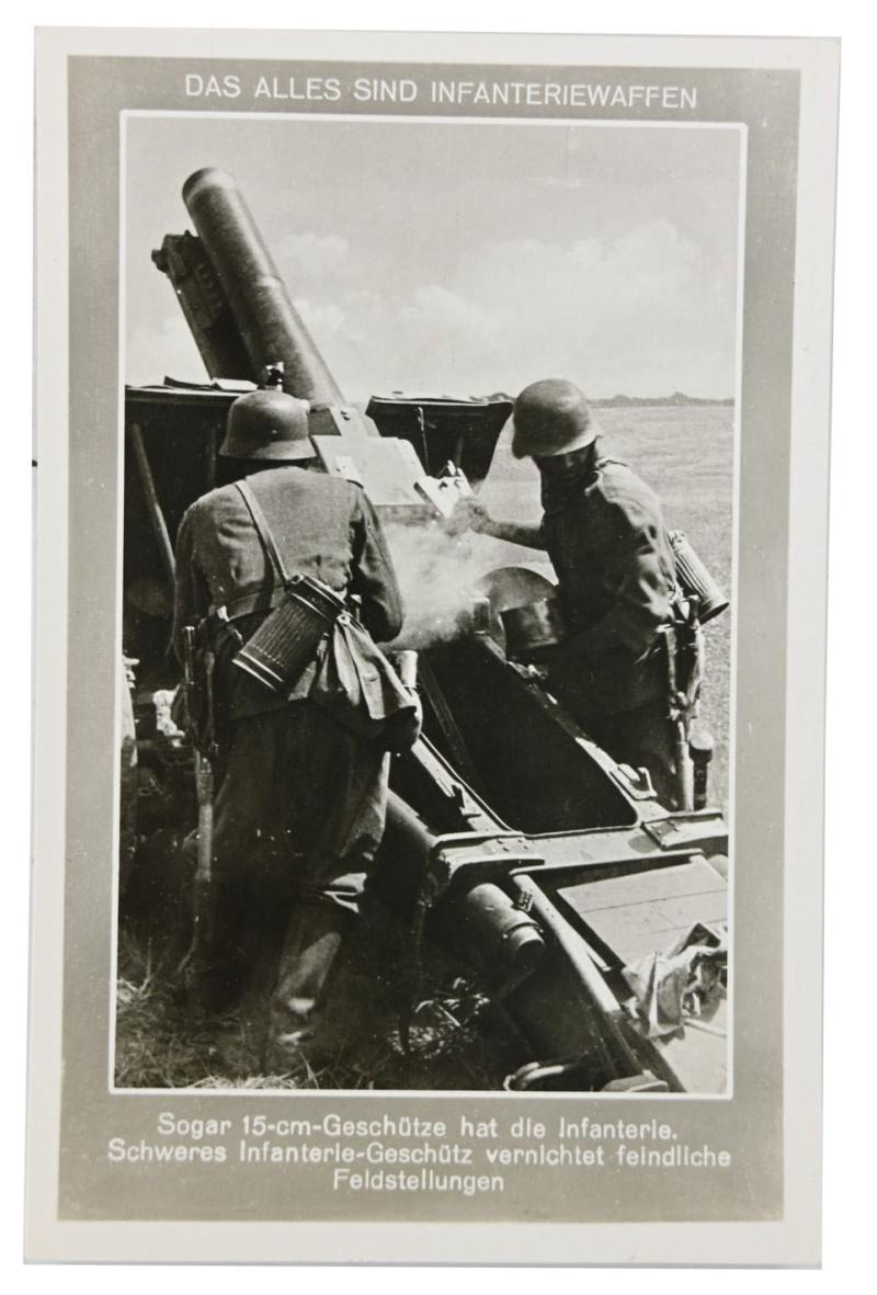 German Postcard 'Das Alles sind Infanterie waffen'