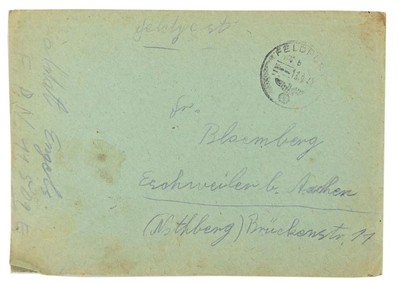 German WH Feldpost Letter
