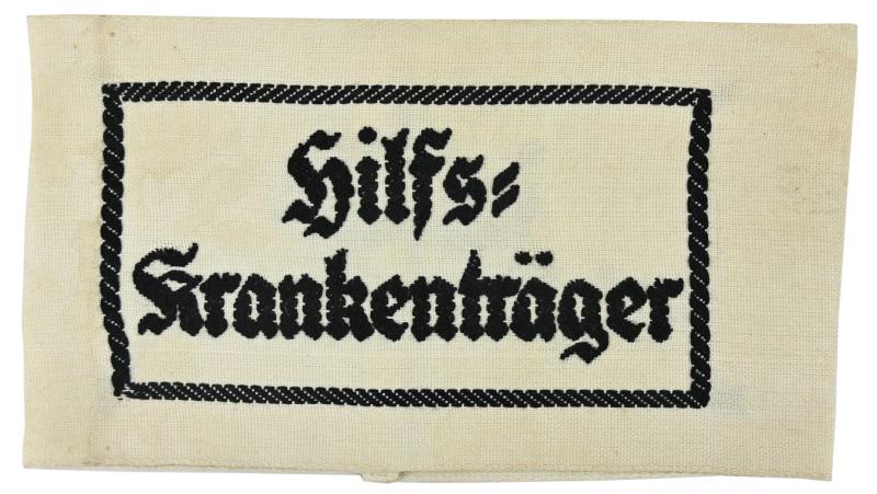 German WH Personel Acting Stretcher Bearers Armband