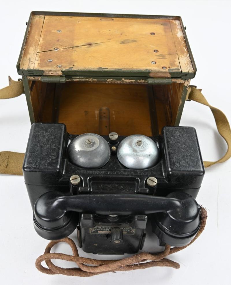 British WW2 MK2 Field Telephone Set F
