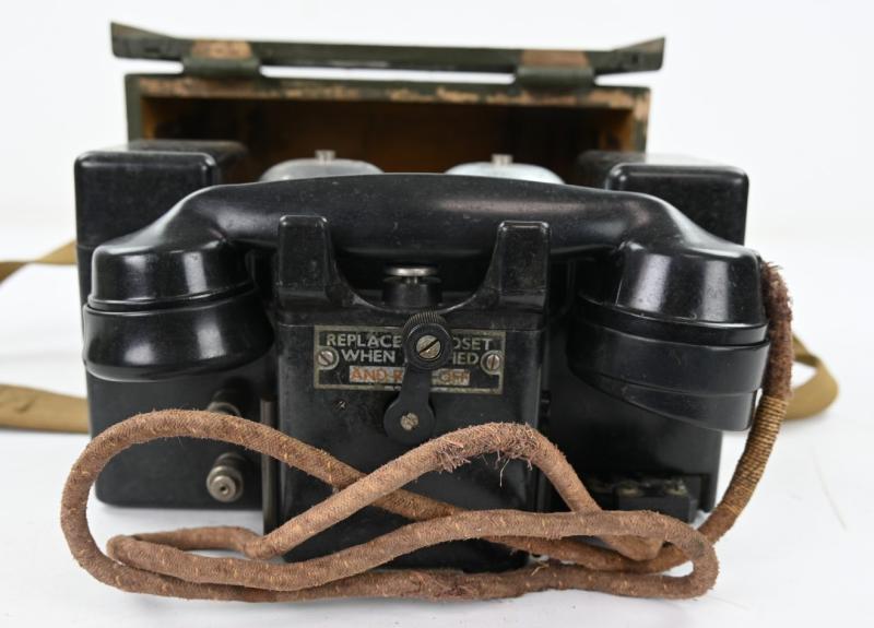 British WW2 MK2 Field Telephone Set F