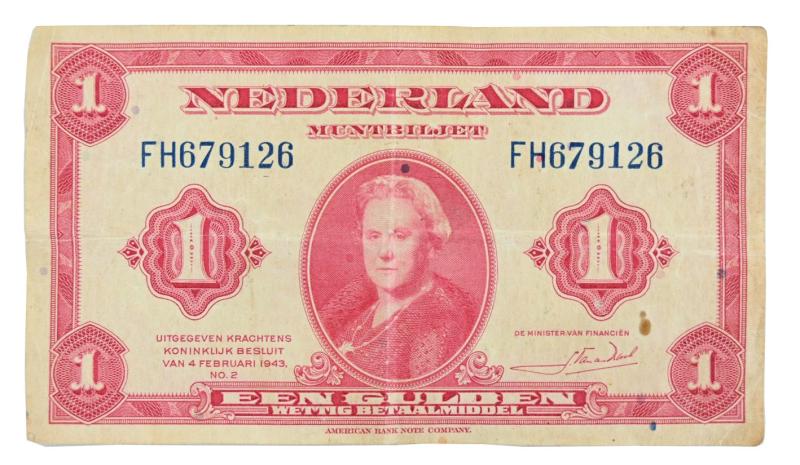 US WW2 Allied Invasion Banknote 'Holland'