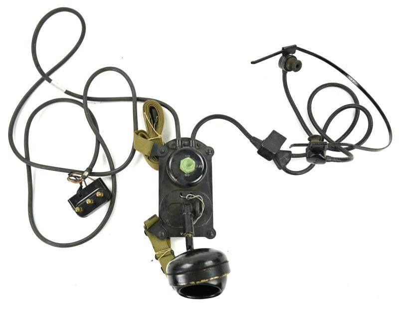 US WW2 Headphone and Microphone Set