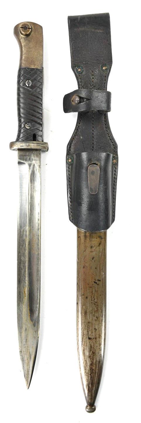 German LW K98 Bayonet with Frog 1./Flak Rgt. 3