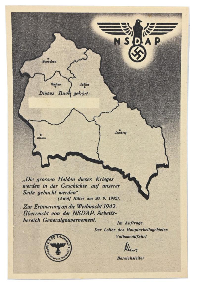 German NSDAP Postcard 1942