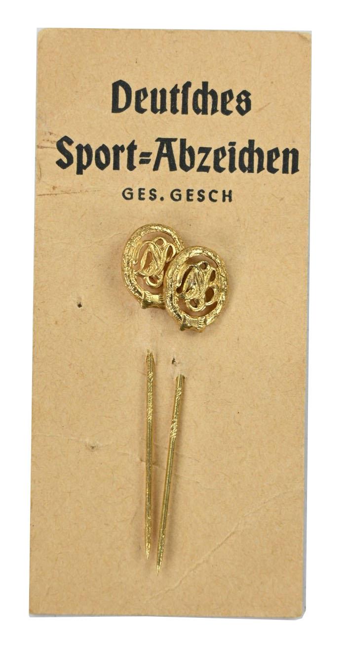 German DSB Sport Abzeichen im Gold Stickpin set