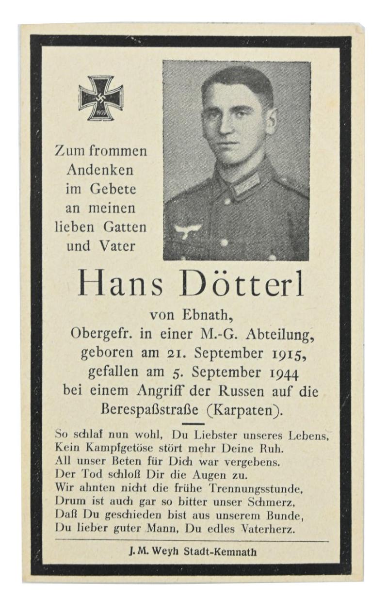 German WH Deathcard Machinegunner