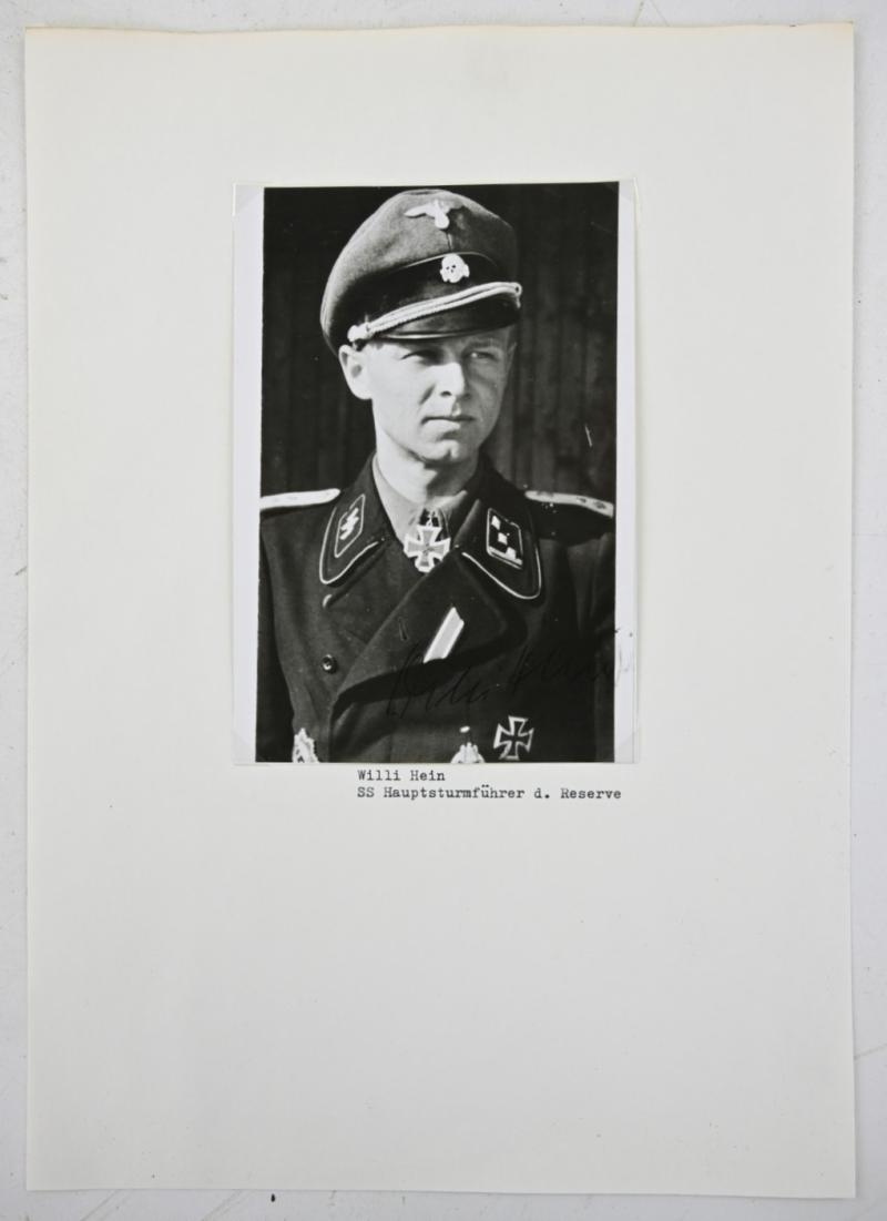 Signature of Wehrmacht/Waffen-SS KC-OLC Recipient 'Gerhard Hein'