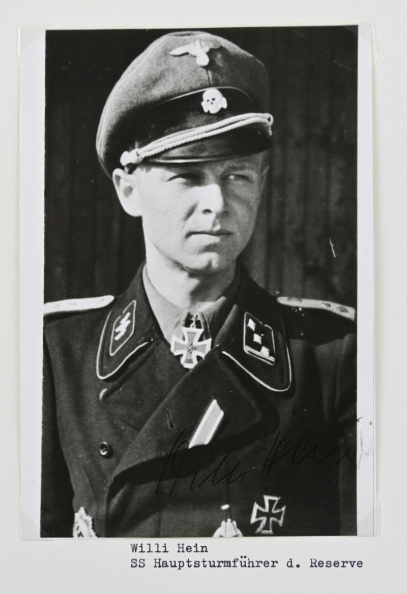 Signature of Wehrmacht/Waffen-SS KC-OLC Recipient 'Gerhard Hein'