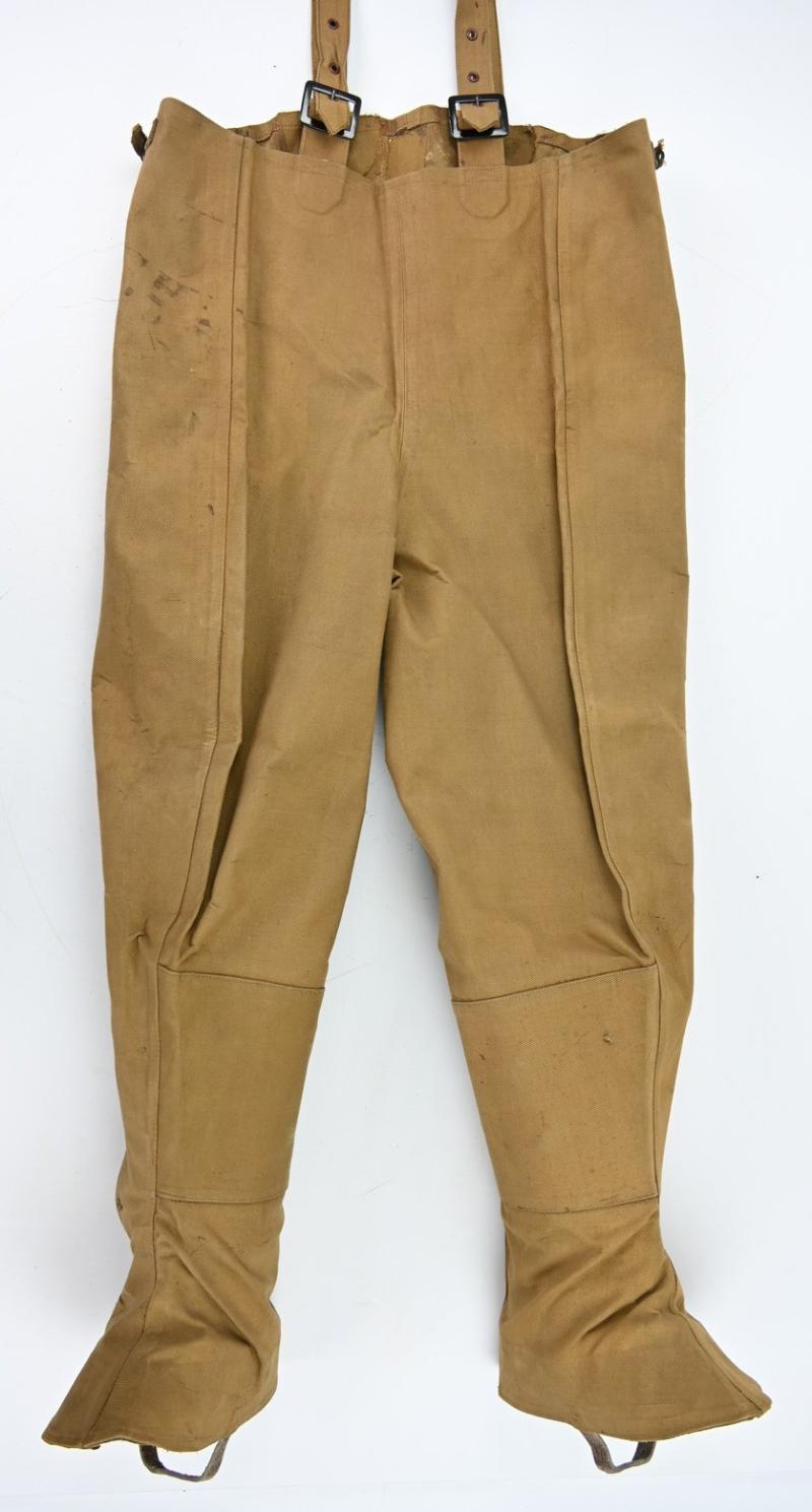 British WW2 Dispatch Riders Rubberized Over Trousers 1941