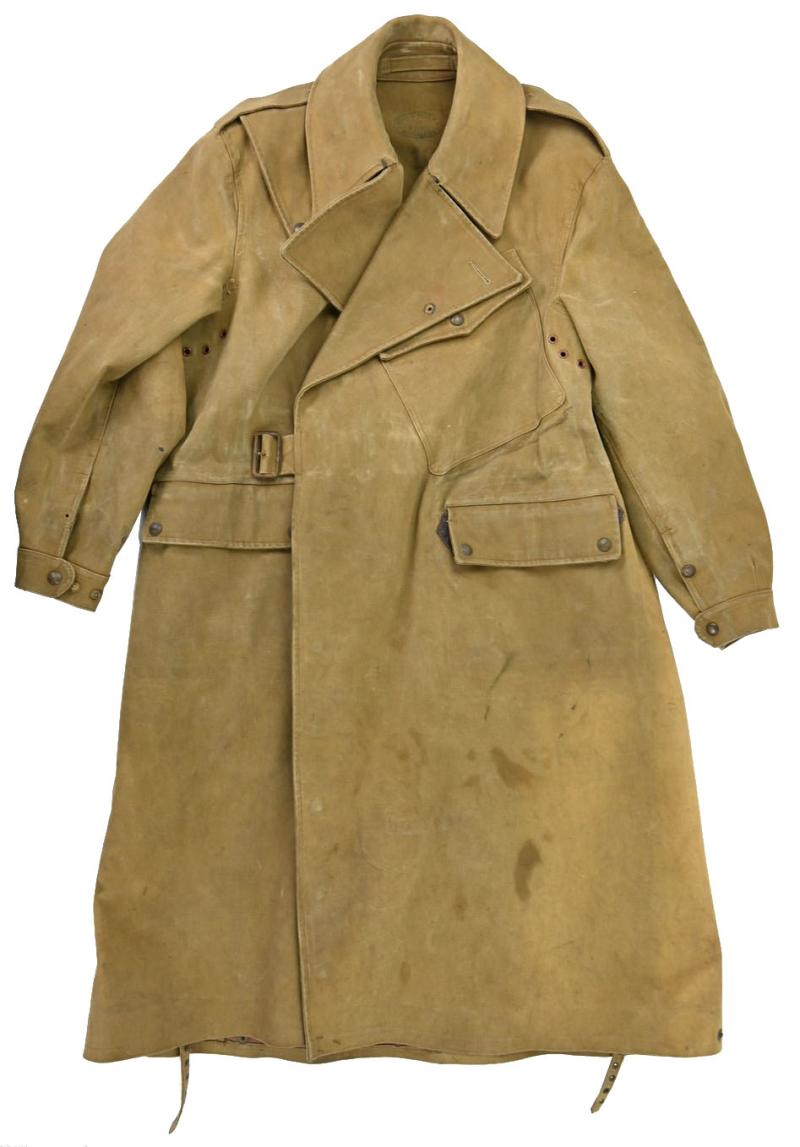 British WW2 Dispatch Rider Rubber Coat