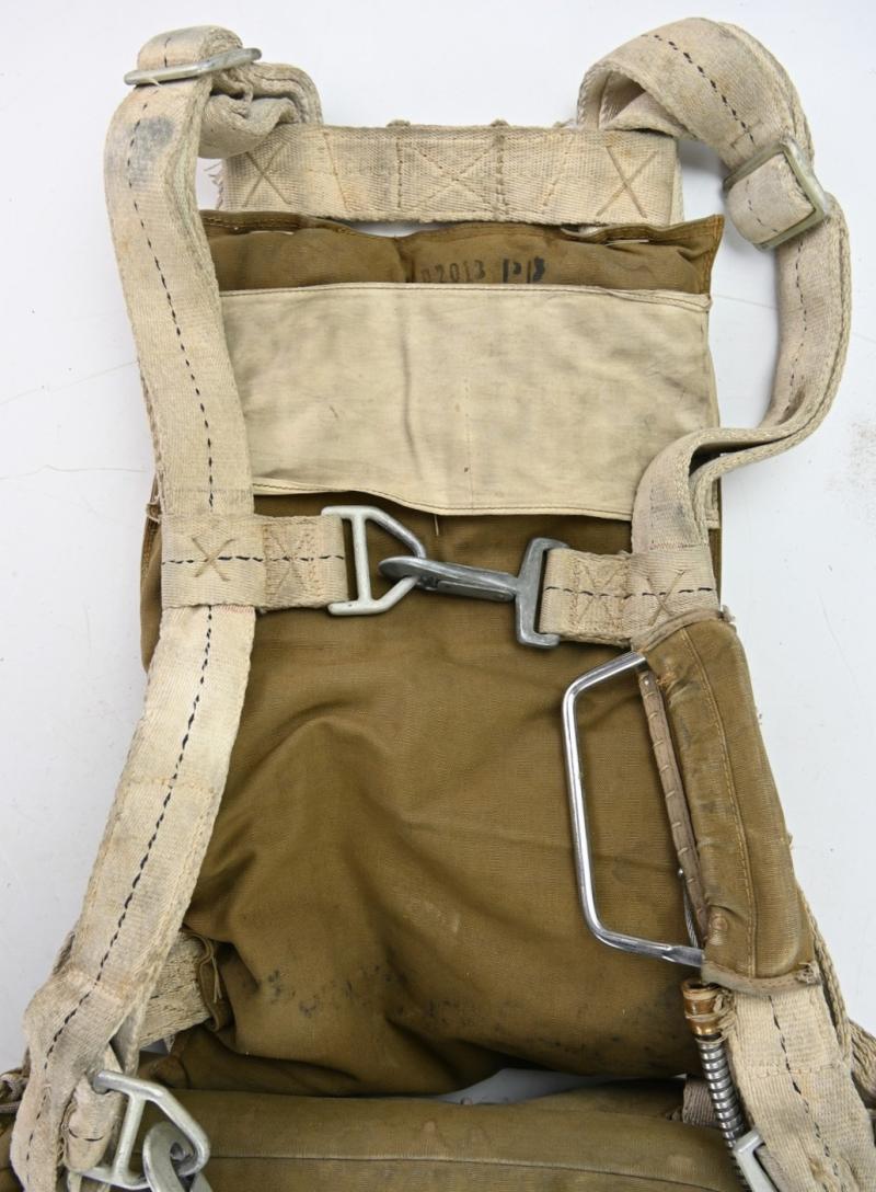 USAAF WW2 Named AN6510-1 Seat Parachute Harness Assembly