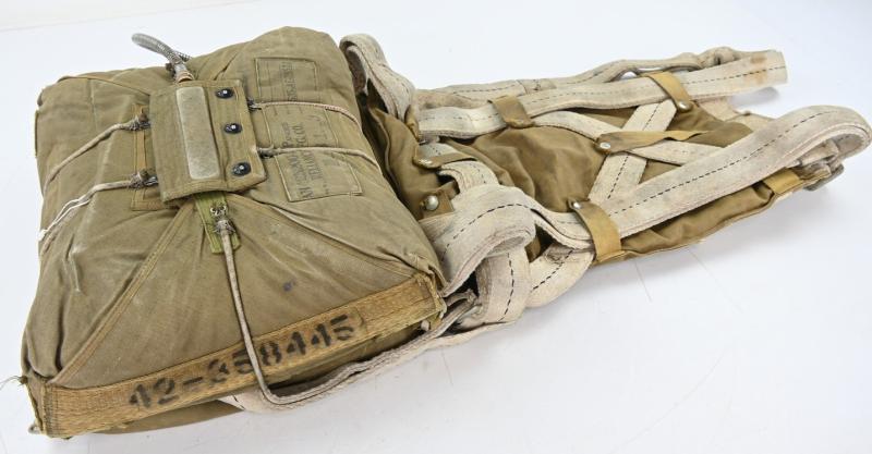 USAAF WW2 Named AN6510-1 Seat Parachute Harness Assembly