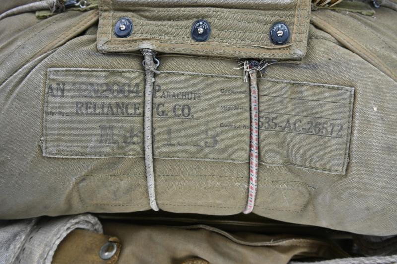 USAAF WW2 Named AN6510-1 Seat Parachute Harness Assembly